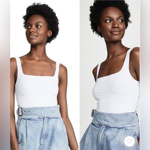 NWT Free People Square One Seamless Cami White Tank Top